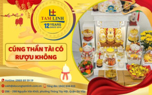 cúng thần tài có rượu không