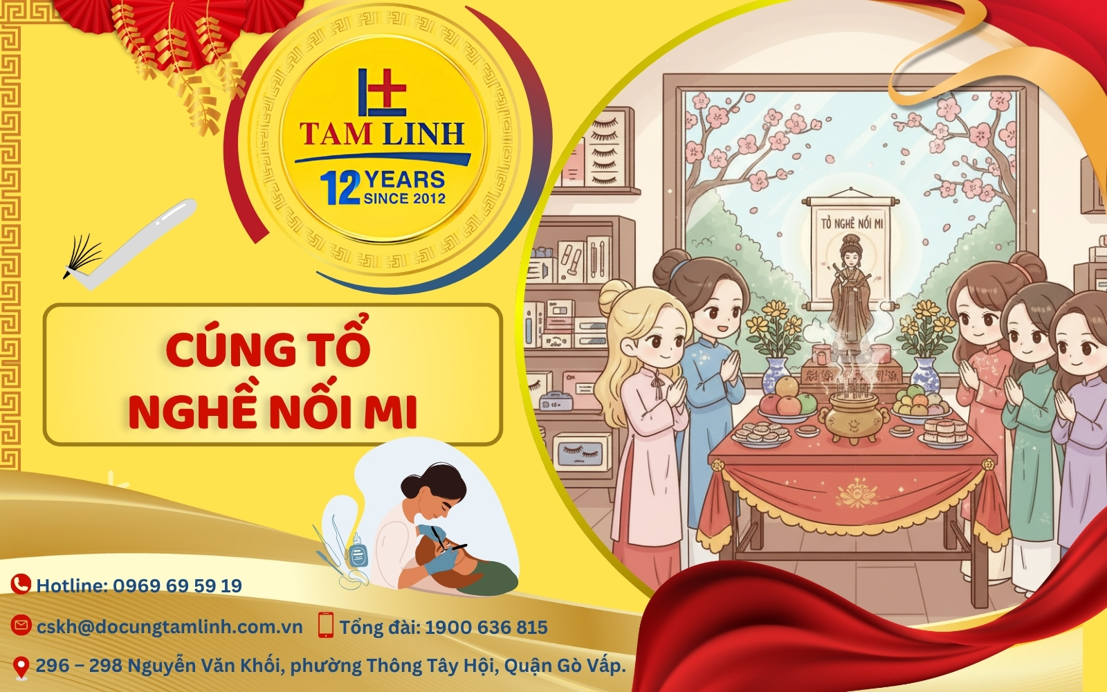 cúng tổ nghề nối mi