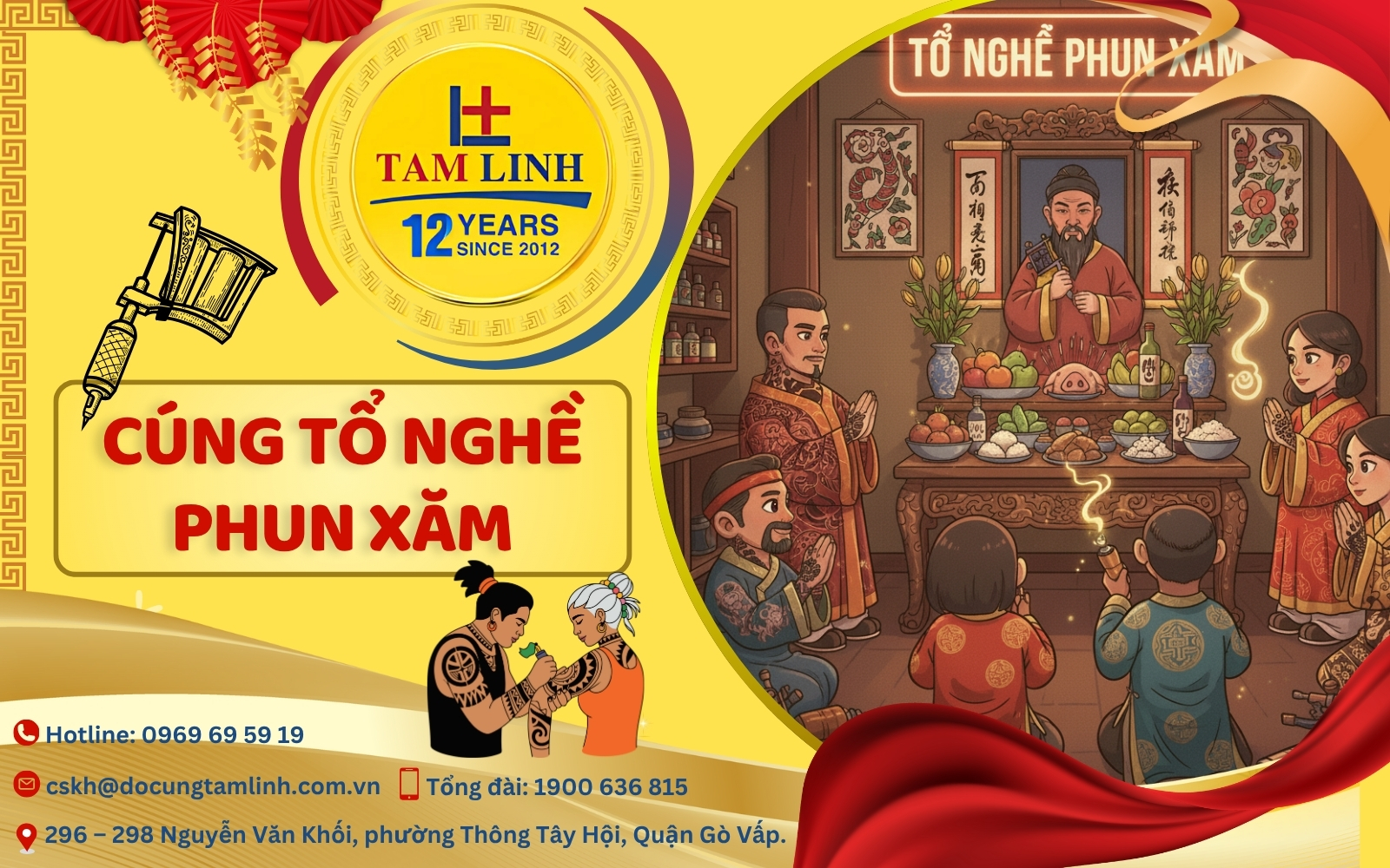 Cúng tổ nghề phun xăm