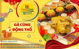 gà cúng động thổ