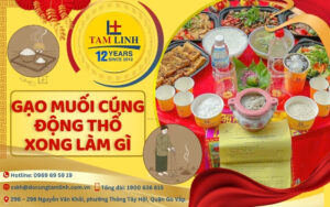 Gạo muối cúng động thổ xong làm gì
