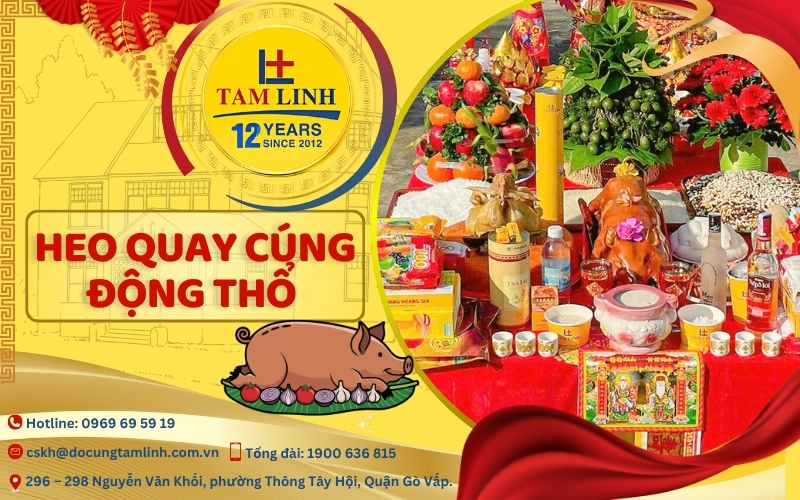 heo quay cúng động thổ