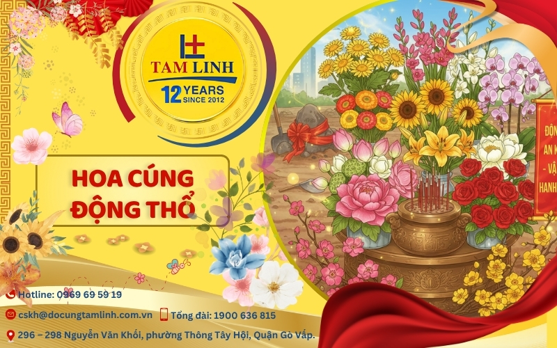 hoa cúng động thổ