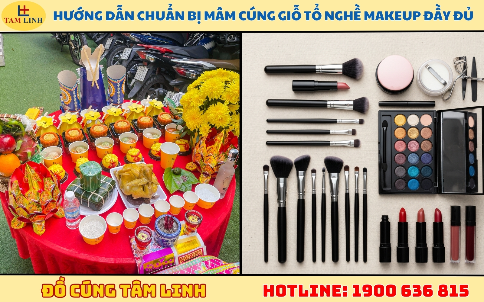 Hướng dẫn chuẩn bị mâm cúng giỗ tổ nghề makeup đầy đủ