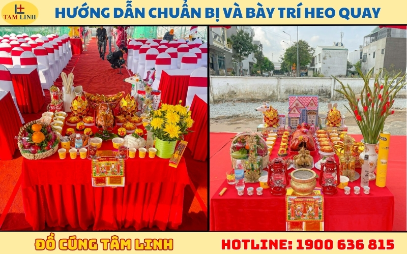 Hướng dẫn chuẩn bị và bày trí heo quay cúng động thổ