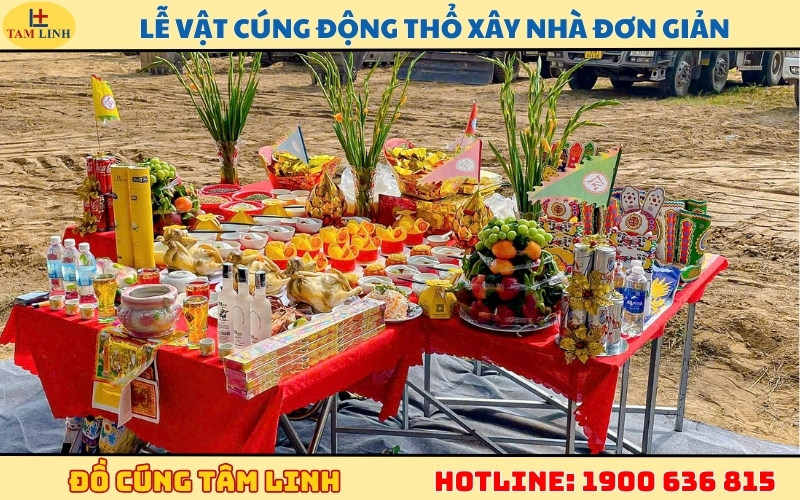 Lễ vật cúng động thổ xây nhà đơn giản gồm những gì