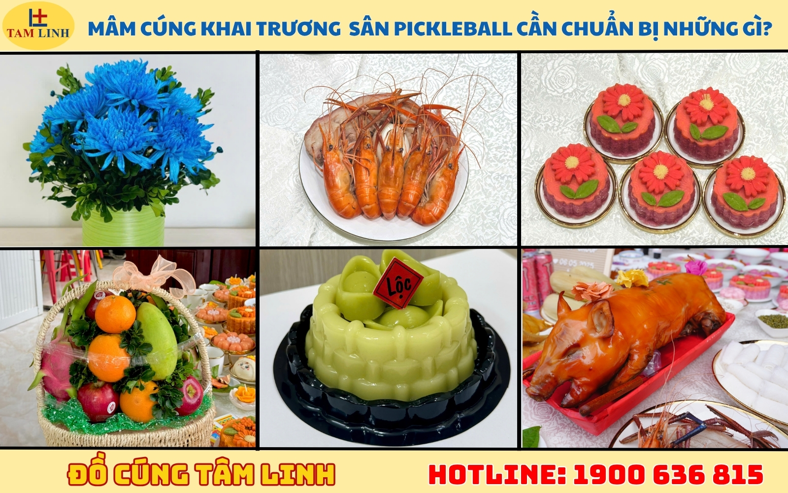 Mâm cúng khai trương sân banh, sân pickleball cần chuẩn bị những gì