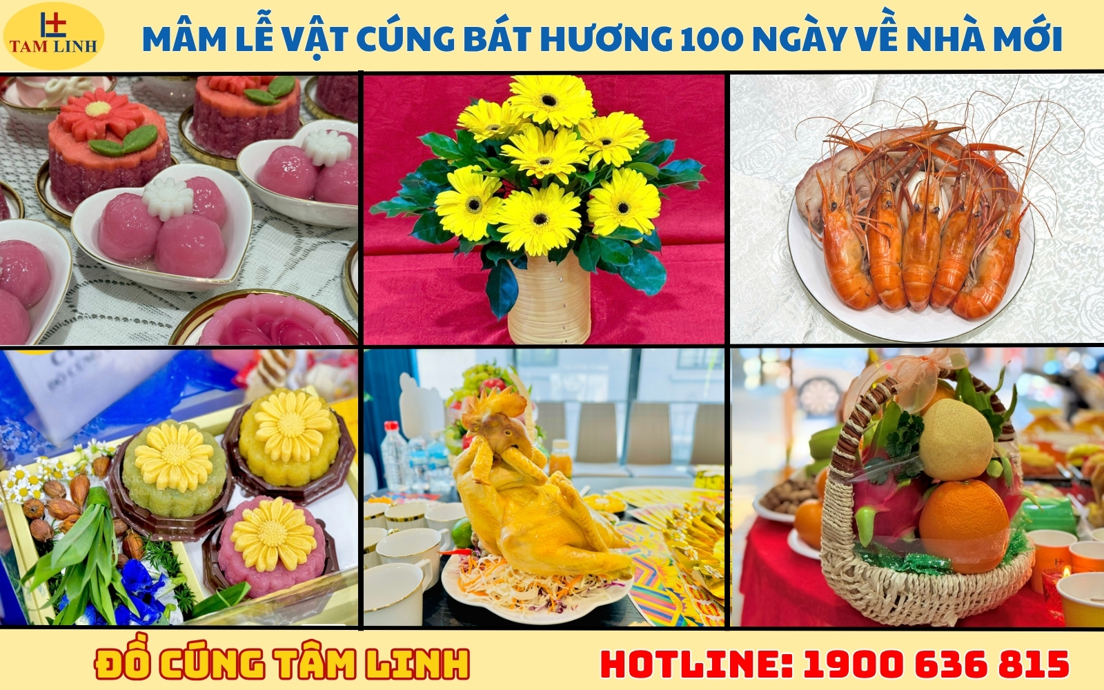 Mâm lễ vật cúng bát hương 100 ngày về nhà mới