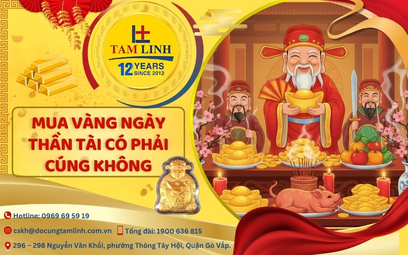 mua vàng ngày thần tài có phải cúng không
