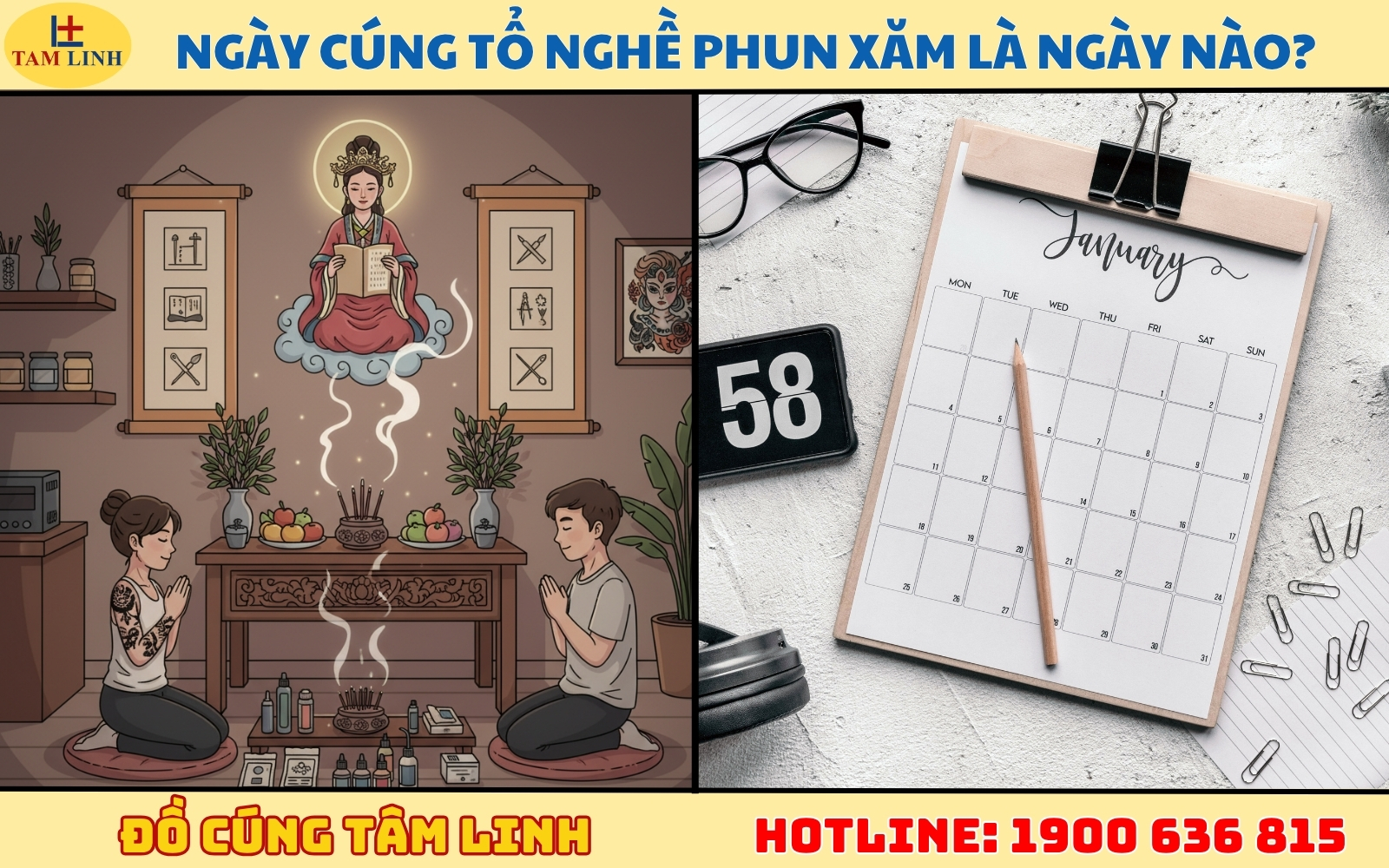 Ngày cúng tổ nghề phun xăm là ngày nào