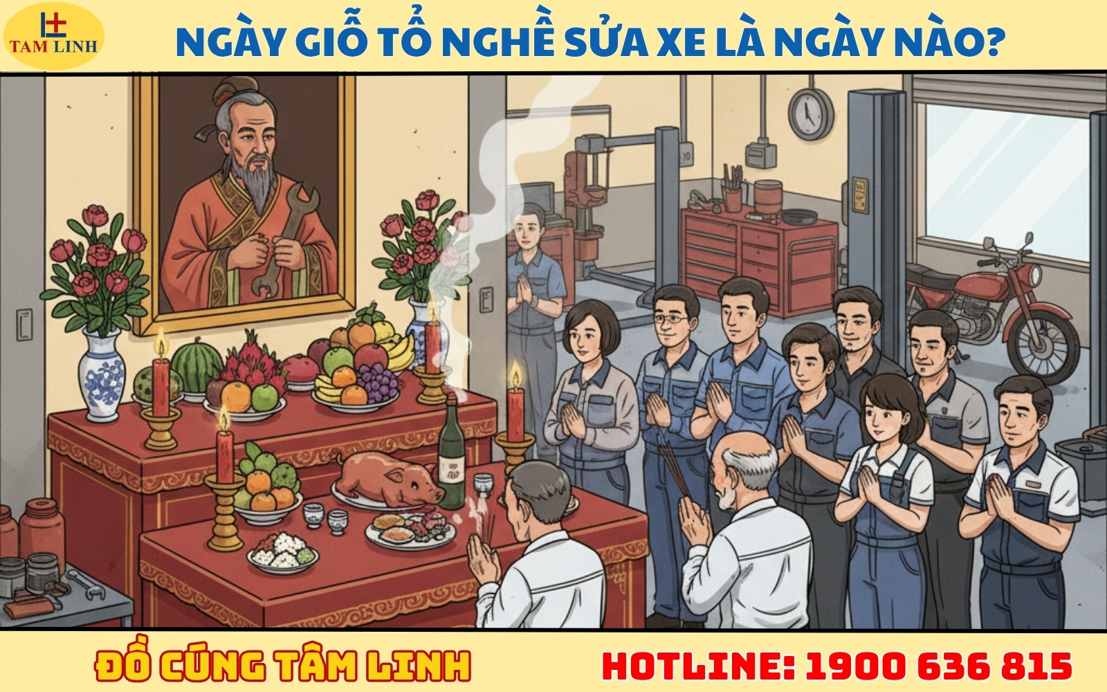 Ngày giỗ tổ nghề sửa xe là ngày nào