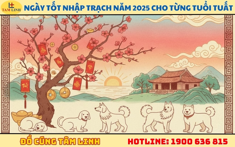 Ngày tốt nhập trạch năm 2025 cho từng tuổi Tuất