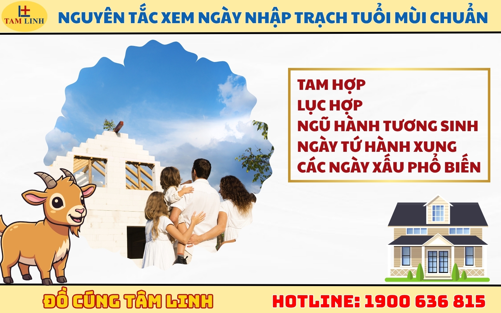 Nguyên tắc xem ngày nhập trạch tuổi Mùi chuẩn