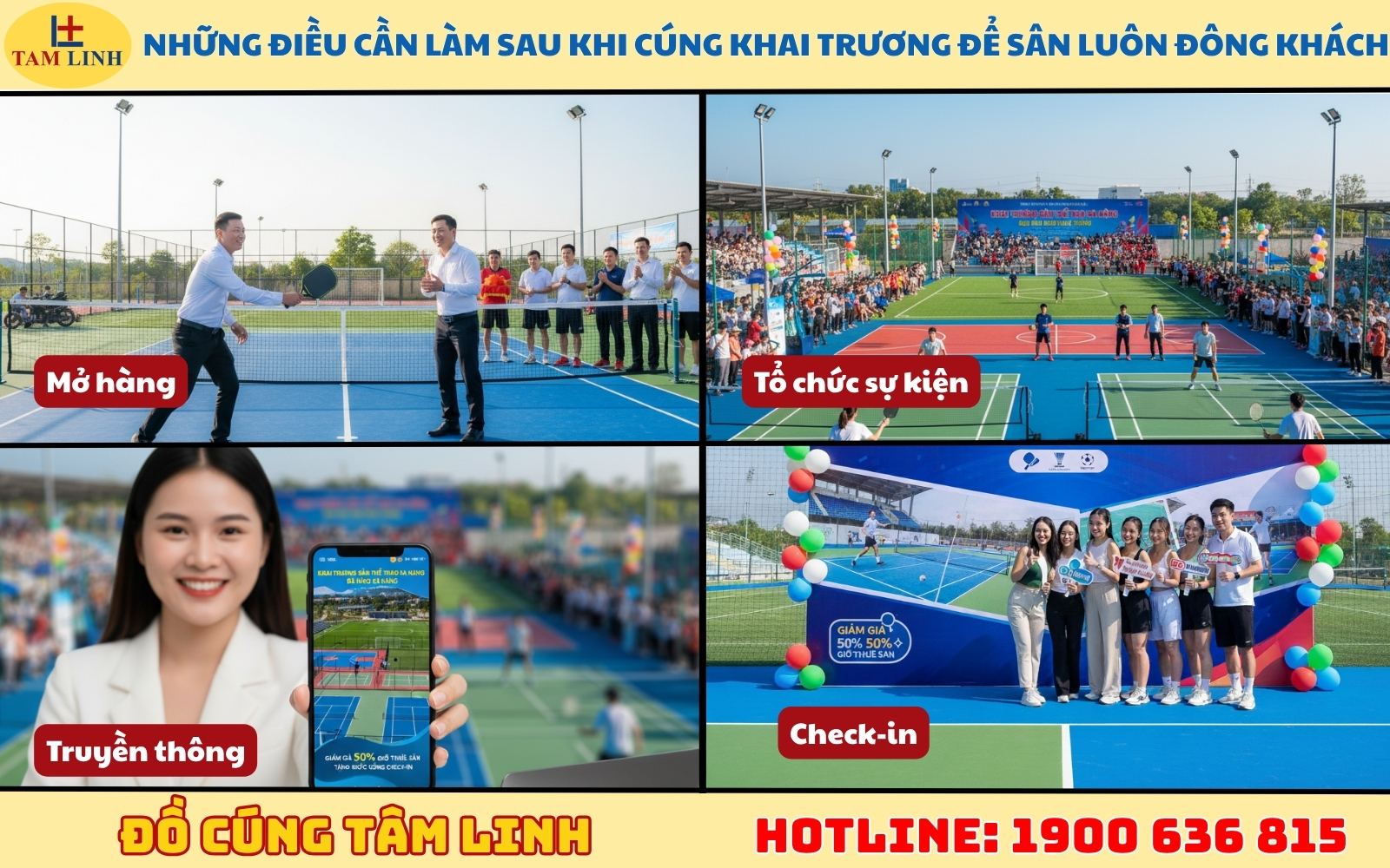 Những điều cần làm sau khi cúng khai trương để sân luôn đông khách