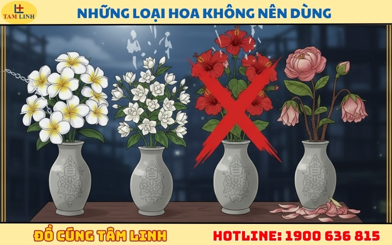 Những loại hoa không nên dùng trong lễ cúng động thổ