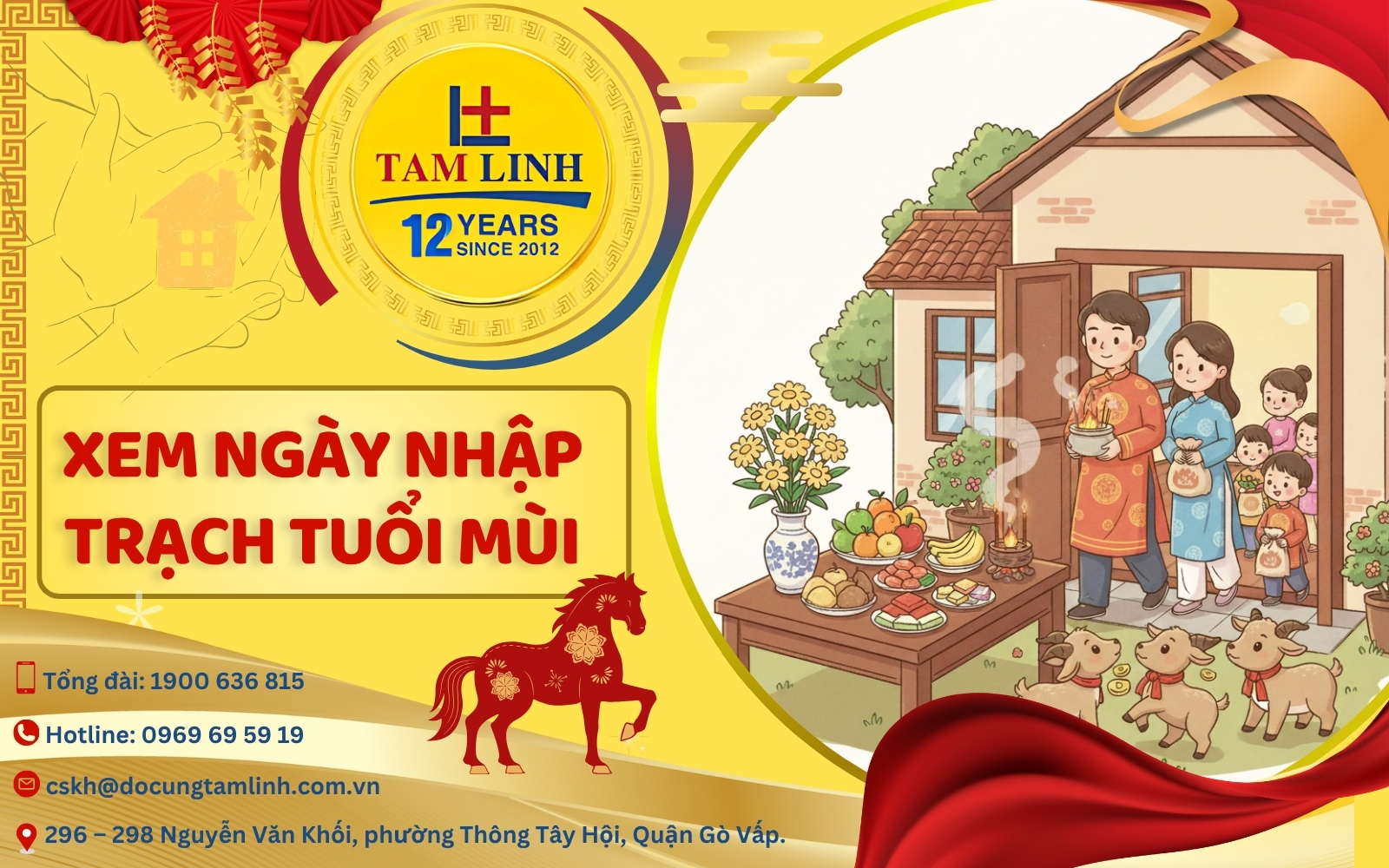 Xem ngày nhập trạch tuổi Mùi