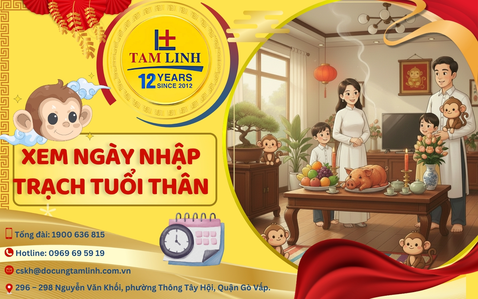 Xem ngày nhập trạch tuổi thân