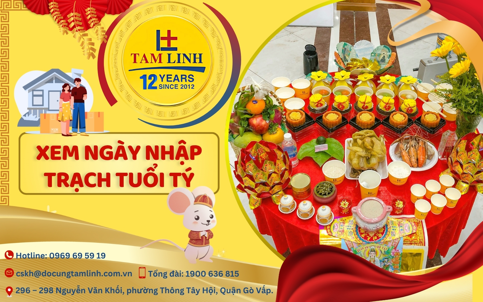 Xem ngày nhập trạch tuổi Tý