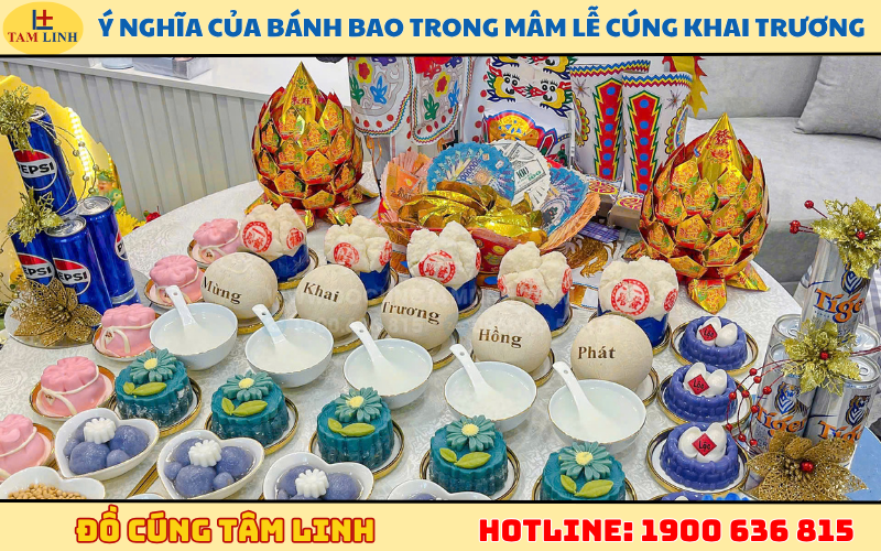 Ý nghĩa của bánh bao trong mâm lễ cúng khai trương