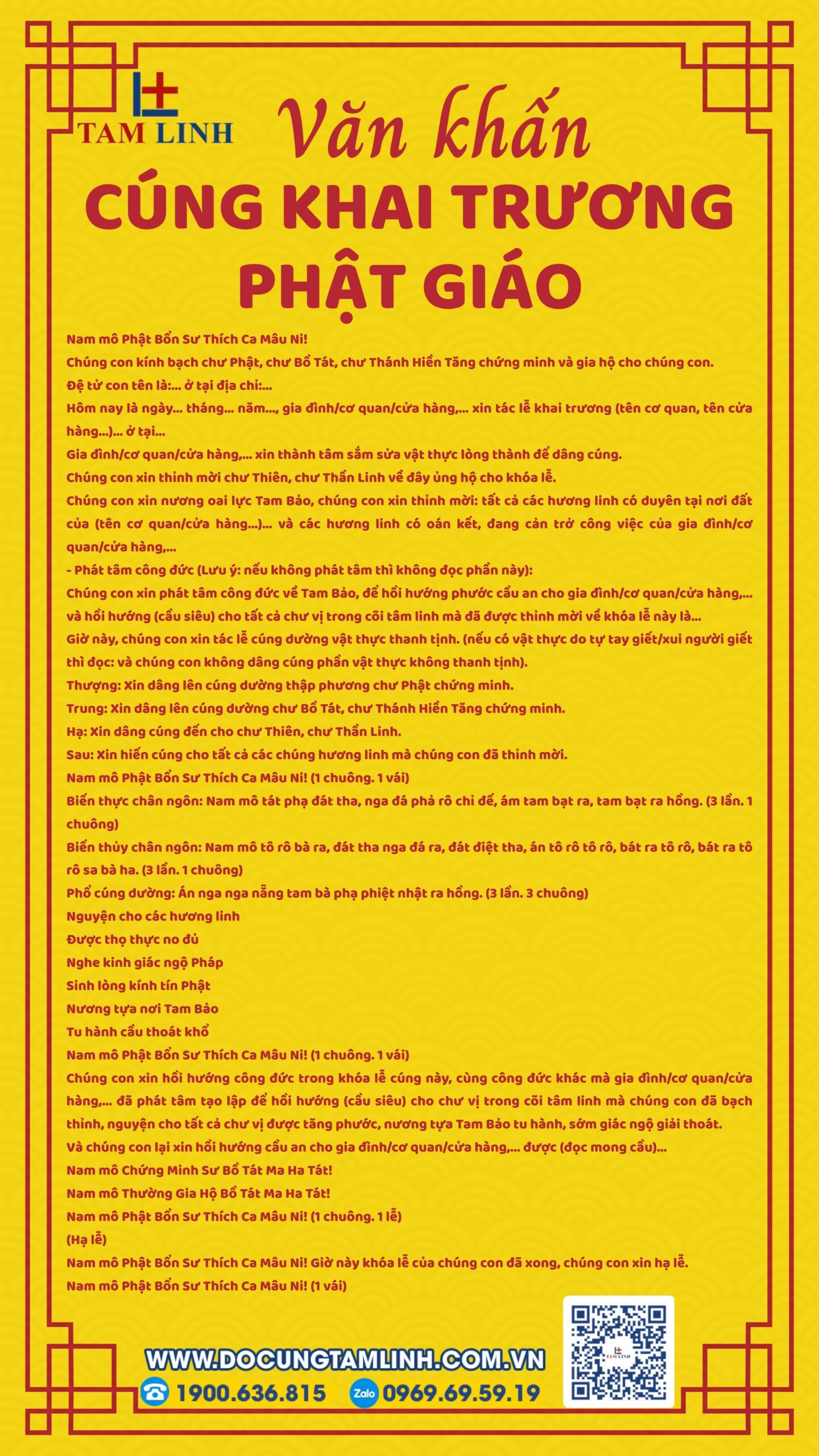 Bài văn khấn cúng khai trương Phật giáo chuẩn