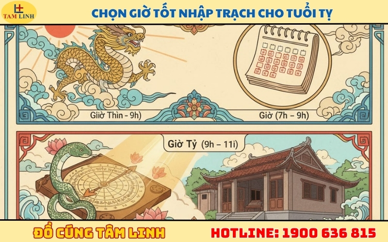 Chọn giờ tốt nhập trạch cho tuổi Tỵ