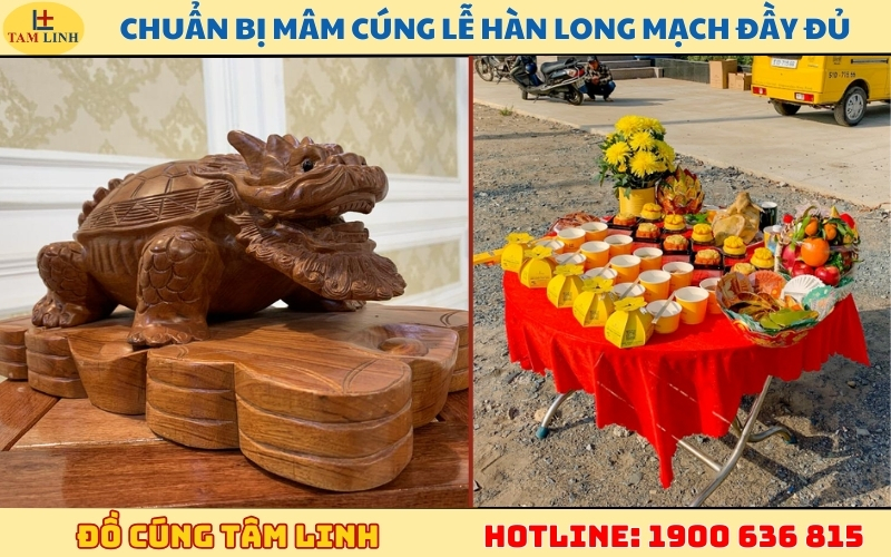 Chuẩn bị mâm cúng lễ hàn long mạch đầy đủ nhất