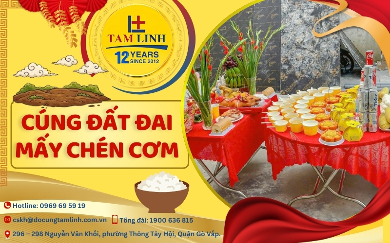 cúng đất đai mấy chén cơm