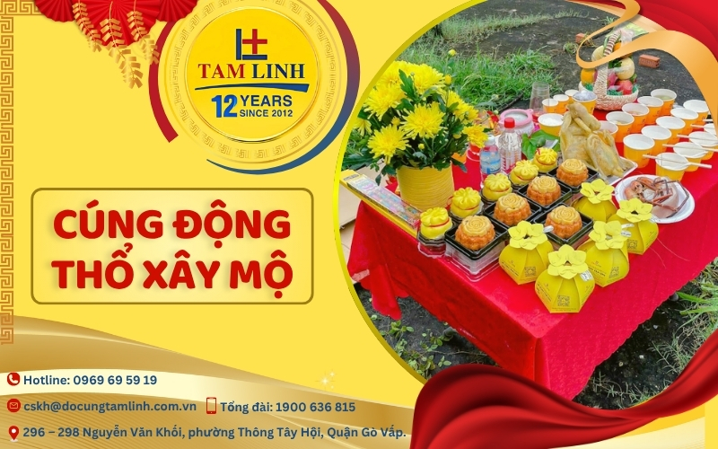cúng động thổ xây mộ