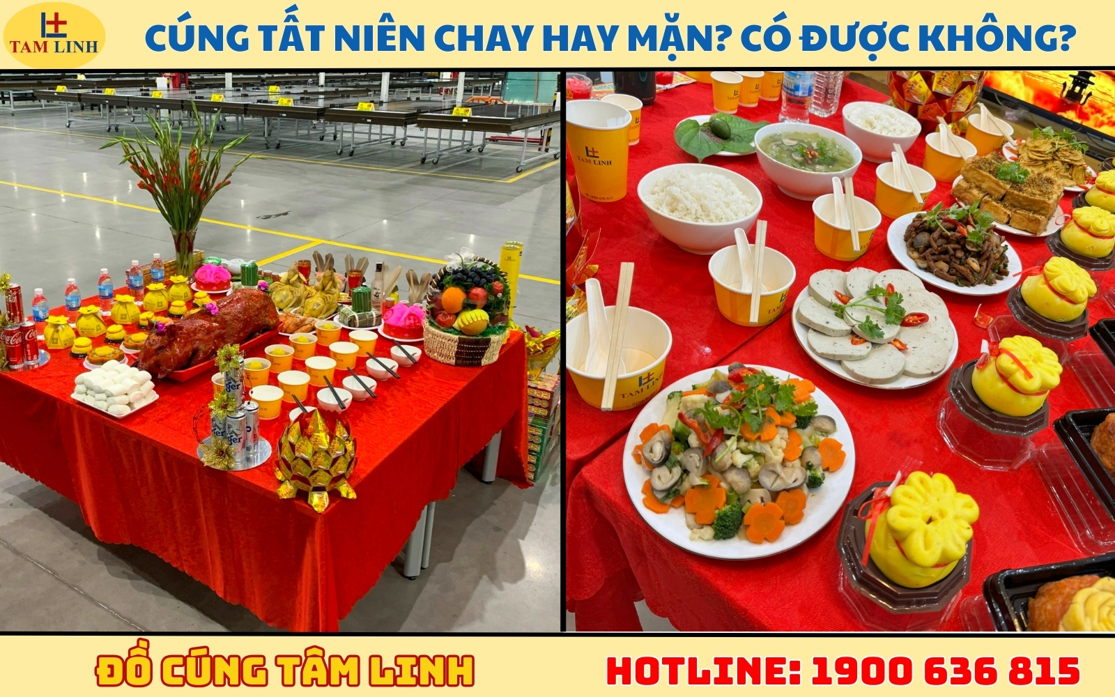 Mâm cúng tất niên chay hay mặn?