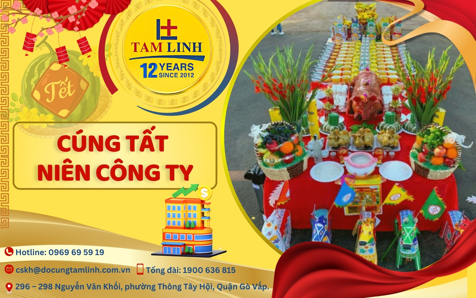 Cúng tất niên công ty trang trọng