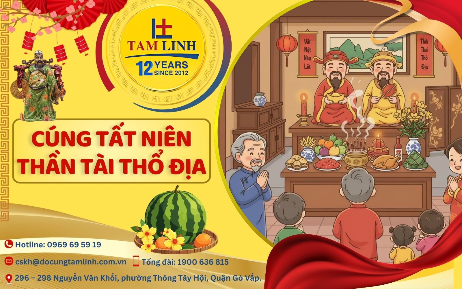 cúng tất niên Thần Tài Thổ Địa