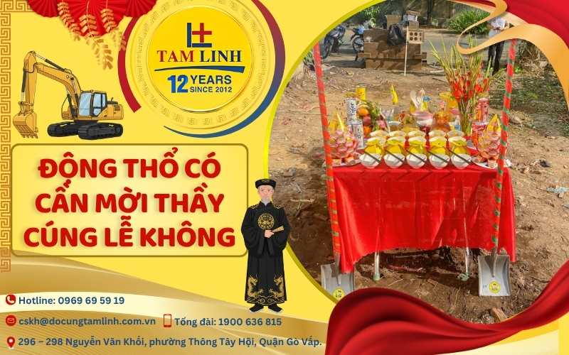 động thổ có cần mời thầy cúng lễ không