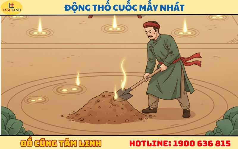 Động thổ cuốc mấy nhát mới đảm bảo nghi thức tâm linh