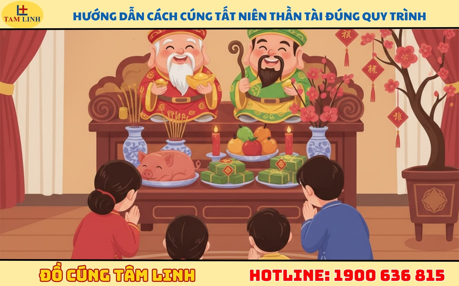 Hướng dẫn cách cúng tất niên bàn thờ Thần Tài đúng quy trình