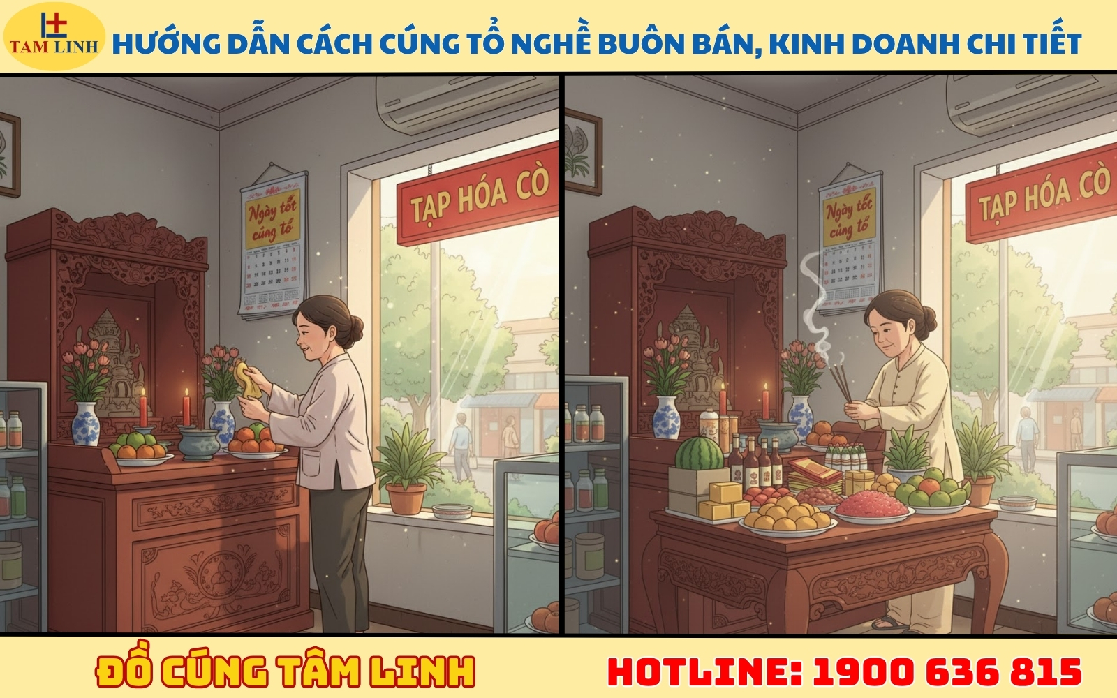 Hướng dẫn cách cúng tổ nghề buôn bán, kinh doanh chi tiết