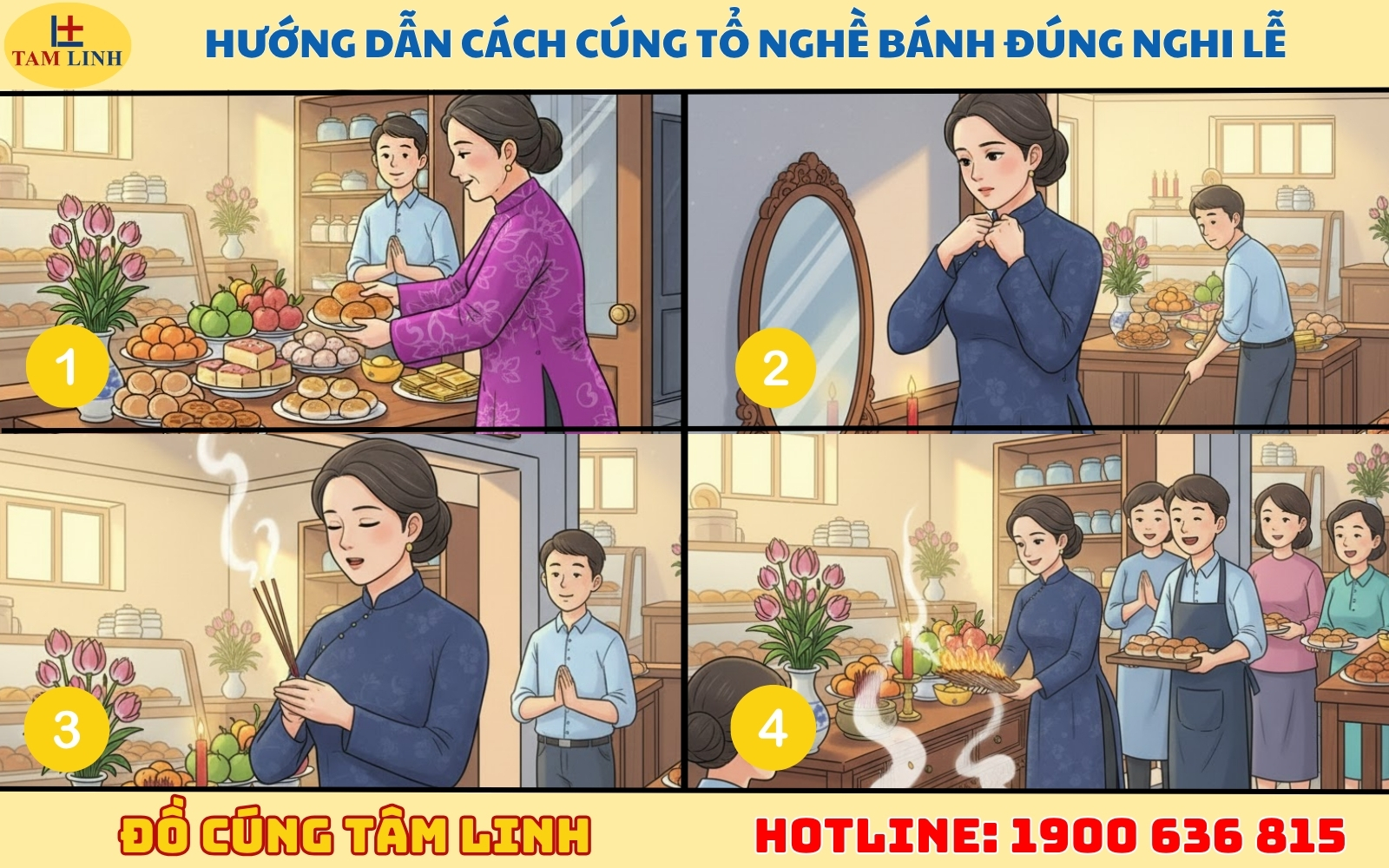 Hướng dẫn cách cúng tổ nghề bánh đúng nghi lễ