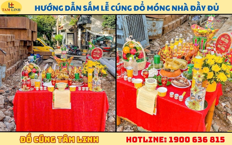Hướng dẫn sắm lễ cúng đổ móng nhà đầy đủ