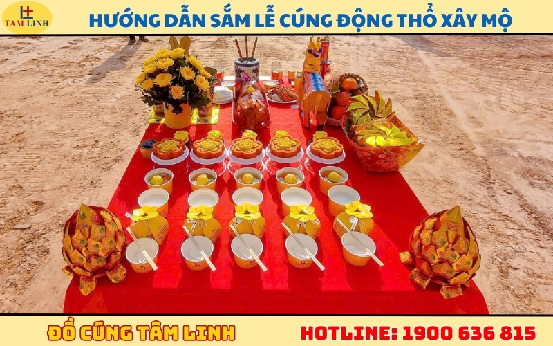 Hướng dẫn sắm lễ cúng động thổ xây mộ
