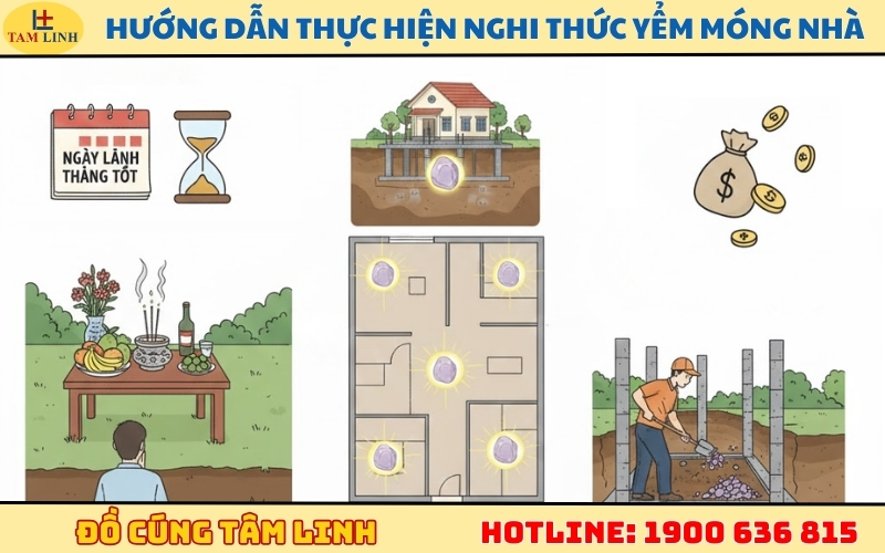 Hướng dẫn thực hiện nghi thức yểm móng nhà
