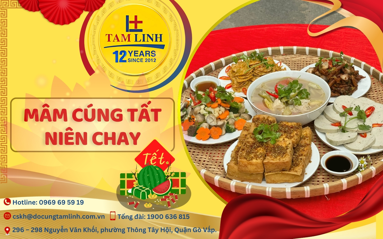 mâm cúng tất niên chay