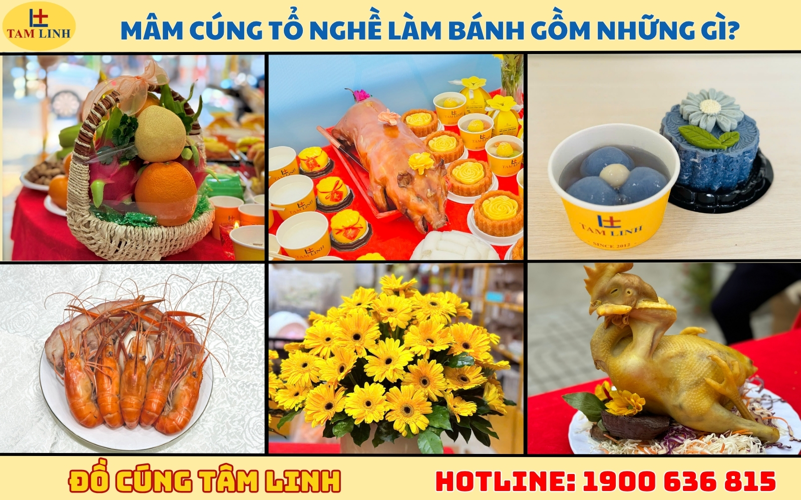 Mâm cúng tổ nghề làm bánh gồm những gì