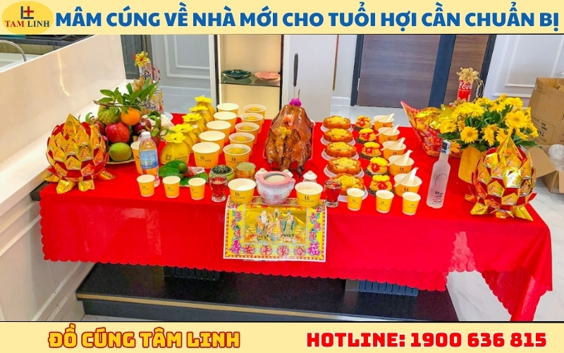 Mâm cúng về nhà mới cho tuổi Hợi cần chuẩn bị những gì