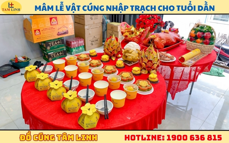 Mâm lễ vật cúng nhập trạch cho tuổi Dần cần gì