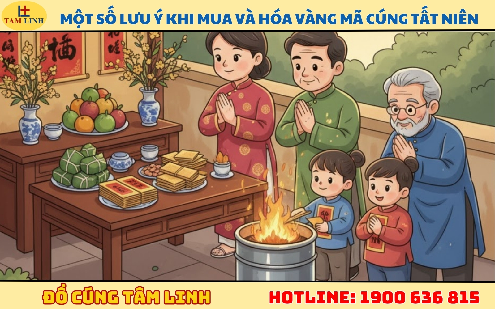 Một số lưu ý khi mua và hóa vàng mã cúng tất niên