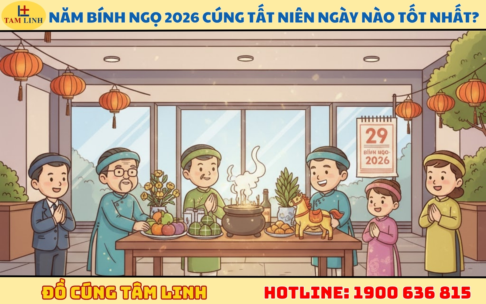 Năm Bính Ngọ 2026 cúng tất niên ngày nào tốt nhất