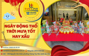 Ngày động thổ trời mưa tốt hay xấu