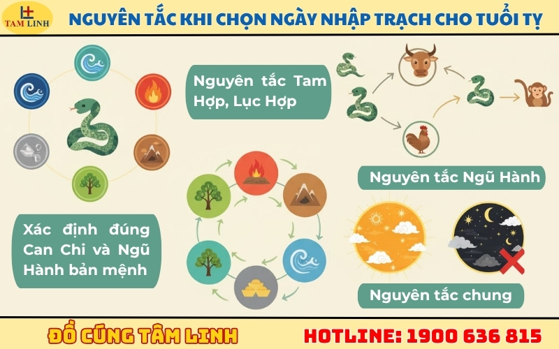 Nguyên tắc _CỐT LÕI_ khi chọn ngày nhập trạch cho tuổi Tỵ
