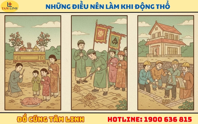 Những điều NÊN làm khi động thổ để lễ nghi suôn sẻ