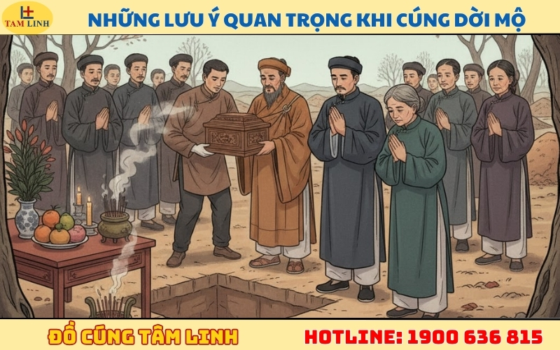 Những lưu ý quan trọng khi cúng dời mộ