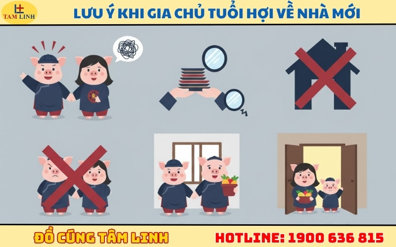 Những lưu ý quan trọng khi gia chủ tuổi Hợi về nhà mới